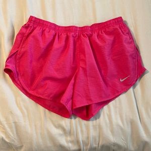 Nike dry fit shorts, pink, size M